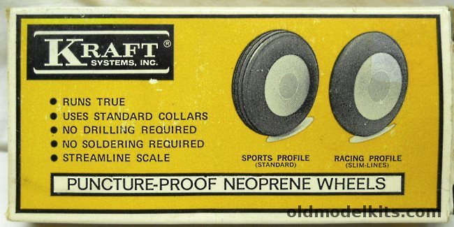 Kraft Systems 3 Inch Standard Width Neoprene Wheels Puncture Proof plastic model kit